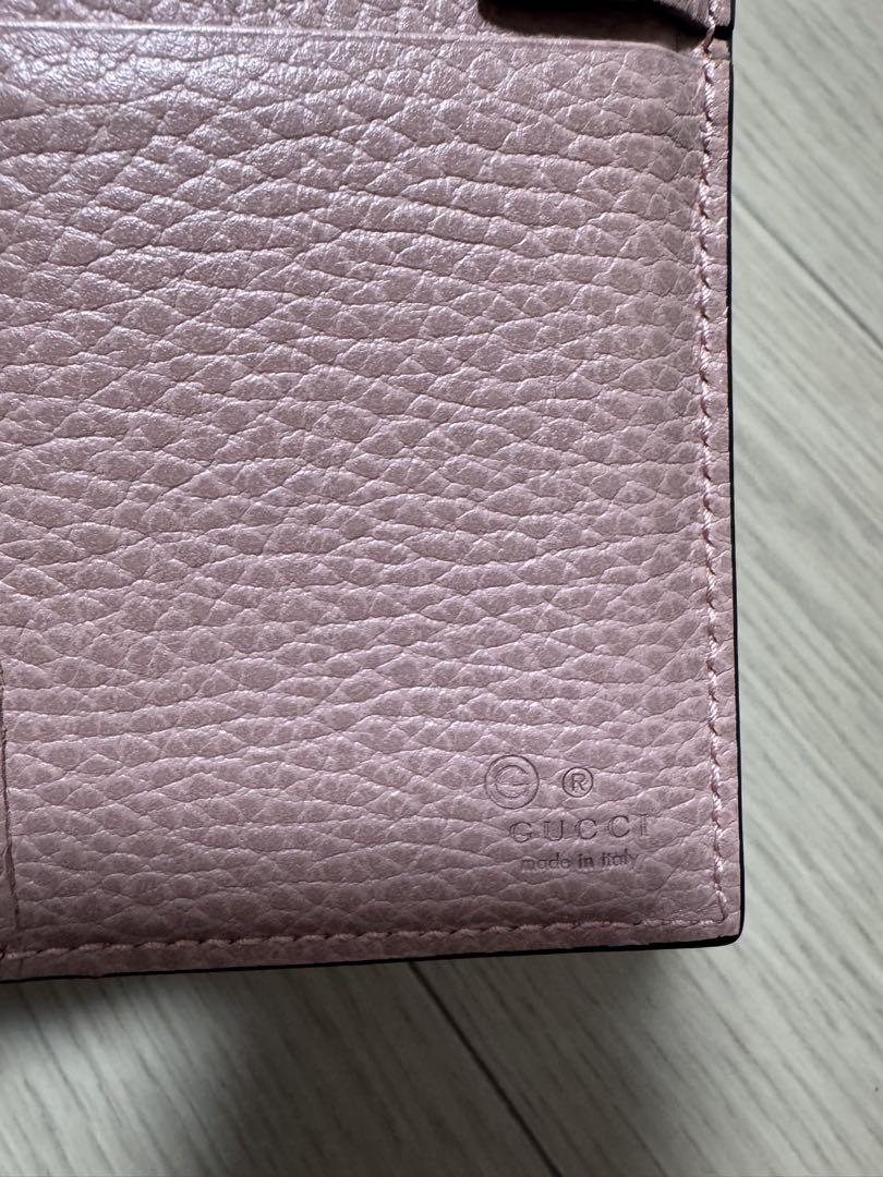 GUCCI グッチ　ピンク レザー 長財布