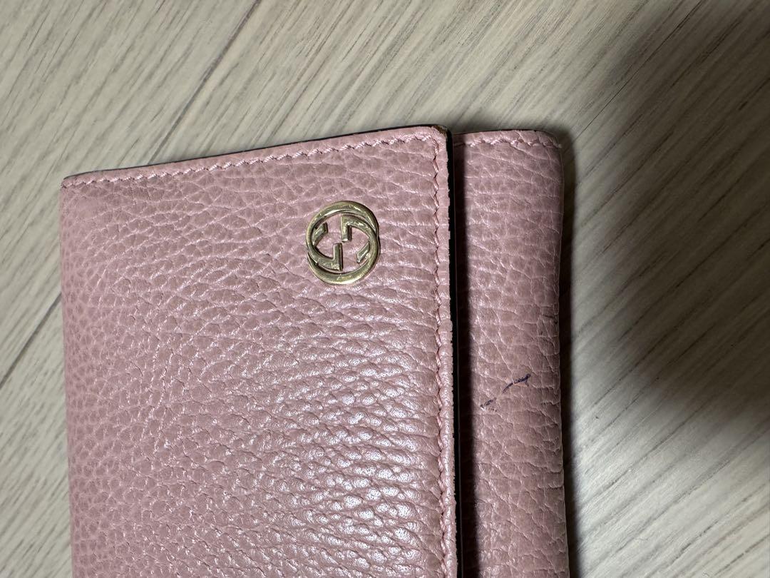 GUCCI グッチ　ピンク レザー 長財布