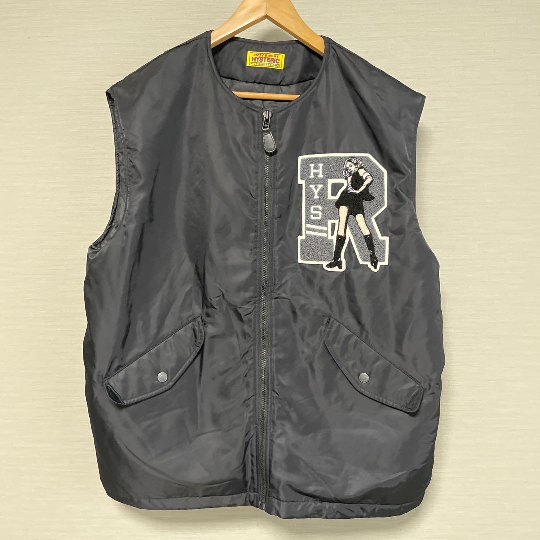 ヒステリックグラマー HYS ROCKワッペン オーバーサイズベスト