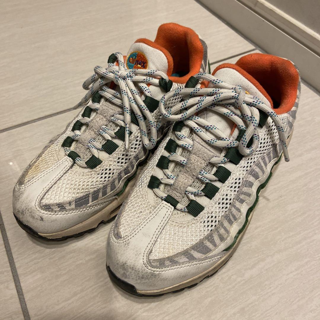 Nike Air Max スニーカー ホワイト/オレンジ/グリーン