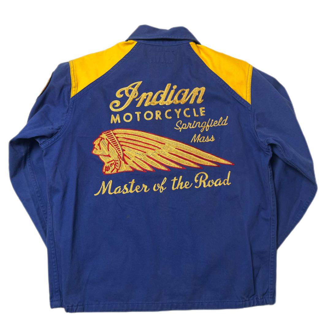 80´s vintage モーターサイクル ジャケット ブルー