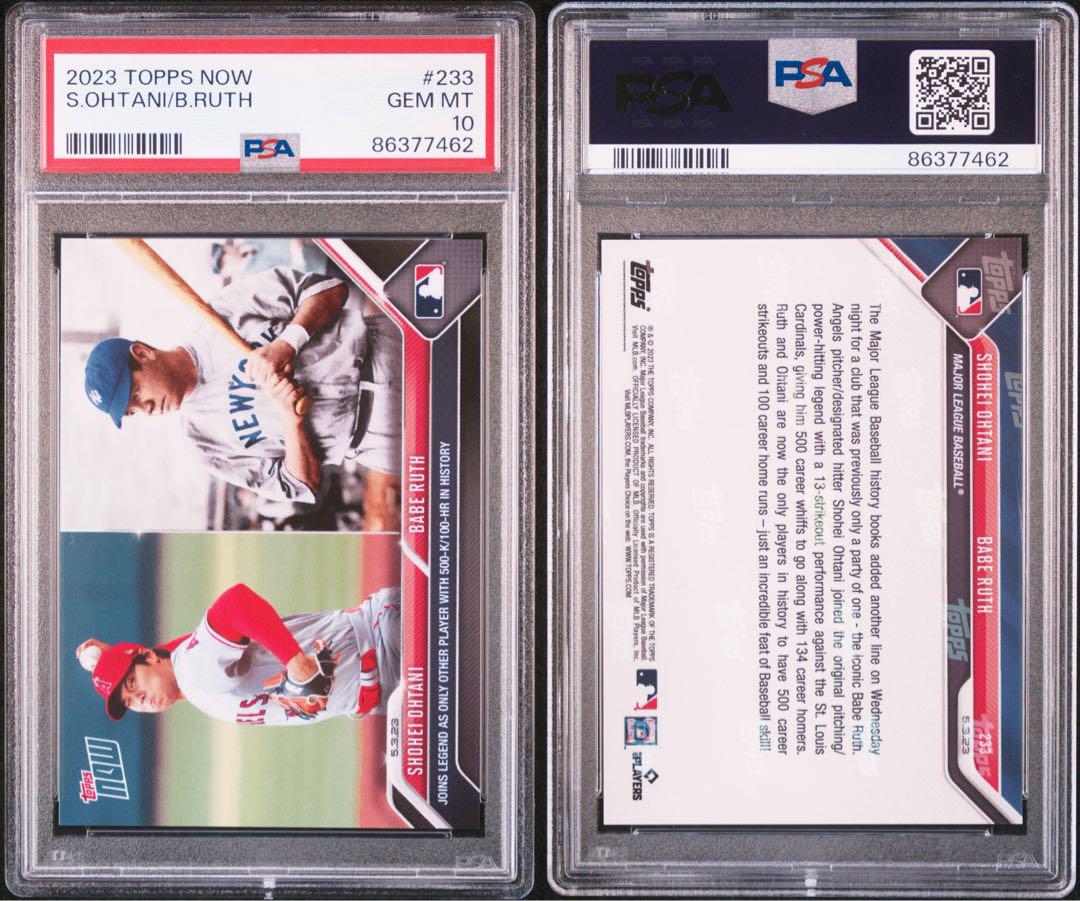 PSA10】2023 Topps Now 大谷×ルース 記念カード #233 - メルカリ