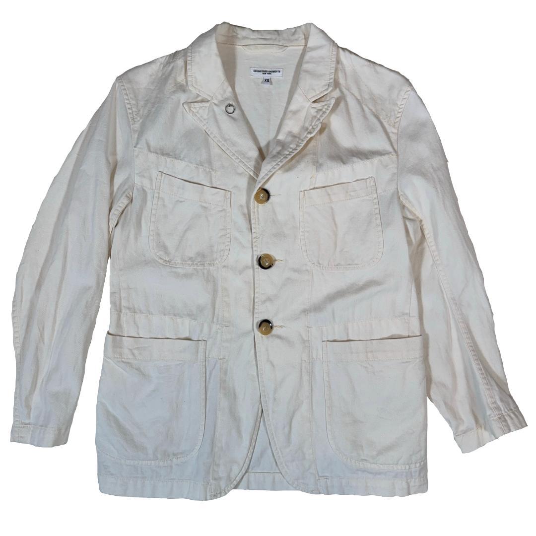 ENGINEERED GARMENTS 柄ホワイトジャケット Mサイズ新品未使用 ENGINEERED GARMENTS 柄ホワイトジャケット Mサイズ新品未使用