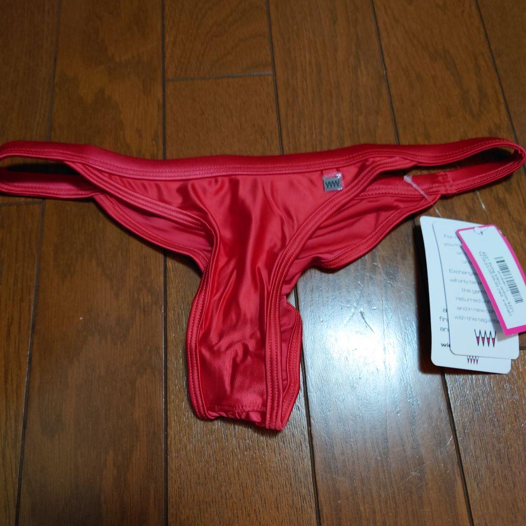 wickedweasel 赤 シャーリング型 ビキニ wickedweasel 赤 シャーリング型 ビキニ