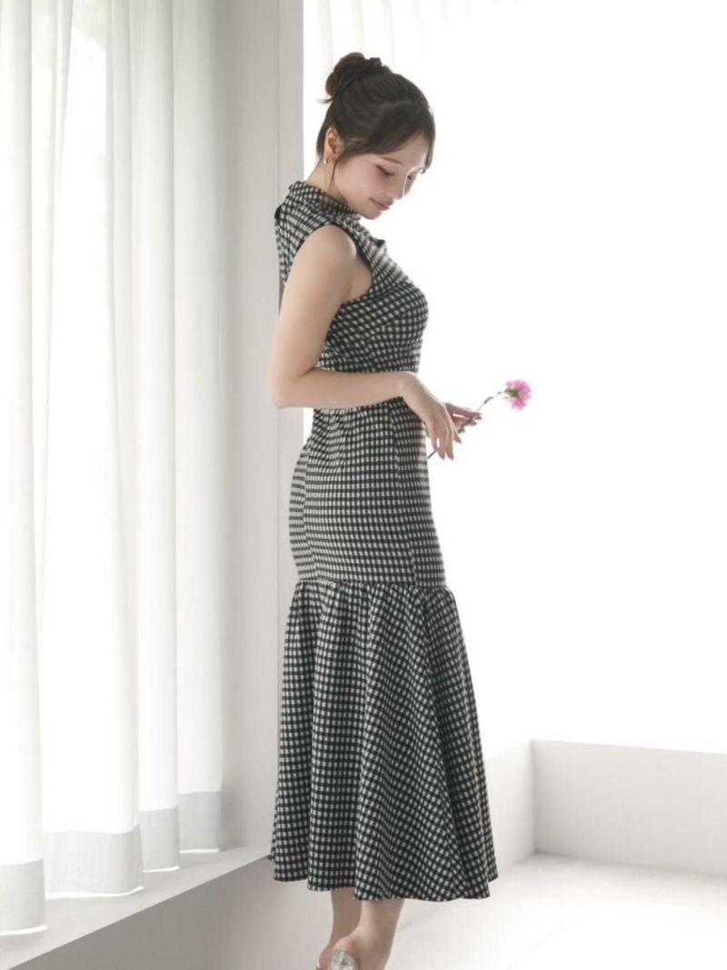 定番アイテム 即完売品 ANDMARY デイジーティアードドレス ブラック
