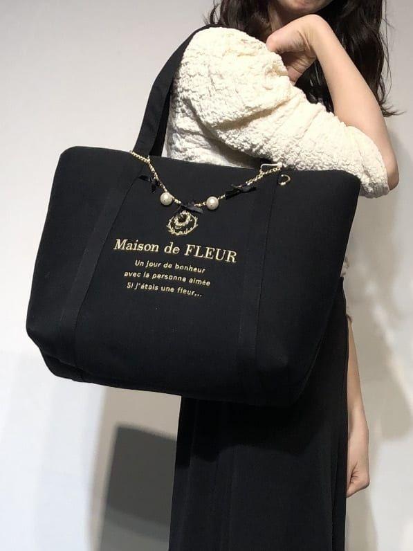 メゾン ド フルール Maison de FLEUR 帆布ボンディングトートM