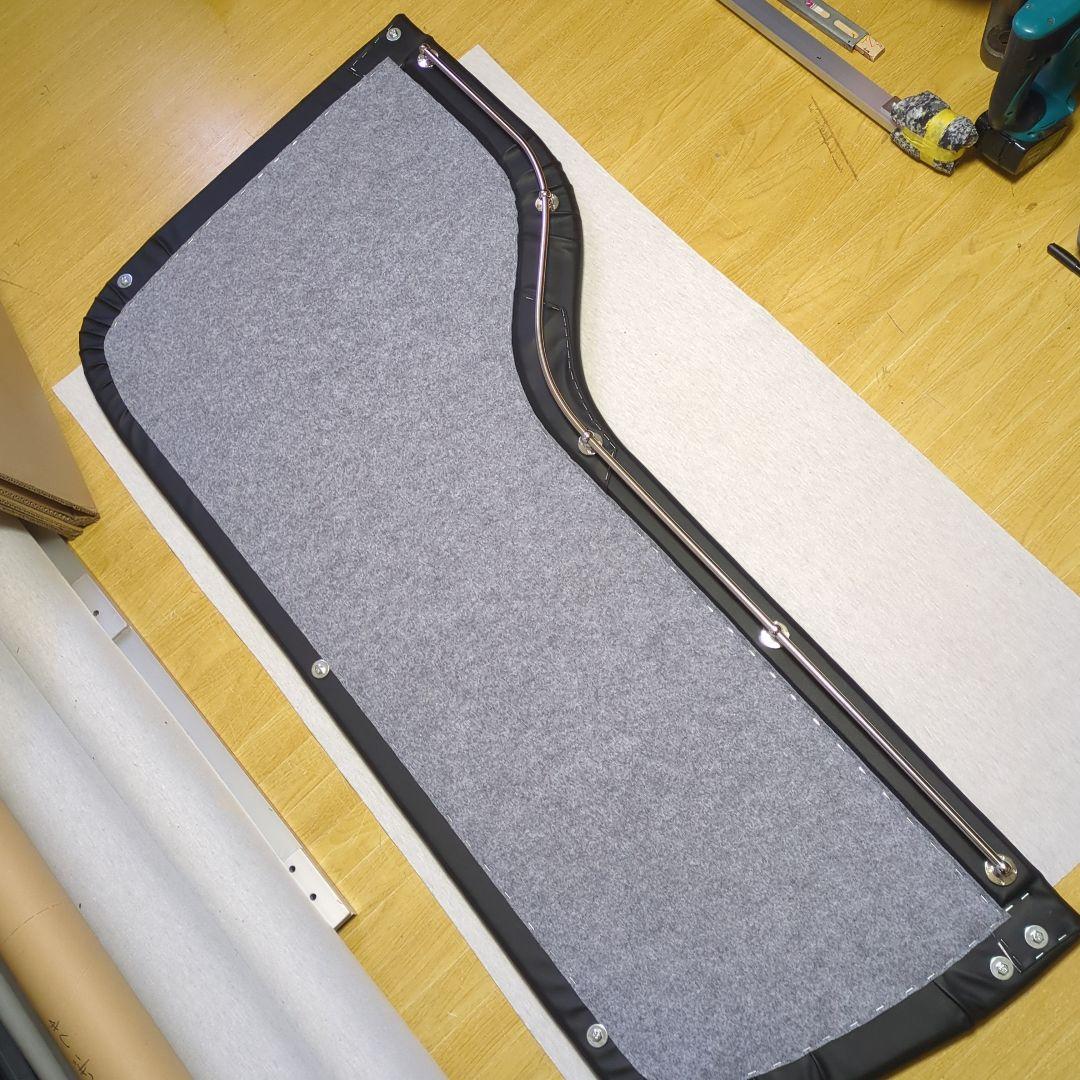 【クオン　パーフェクトクオン専用】ロールーフ棚【ブラックレザー】