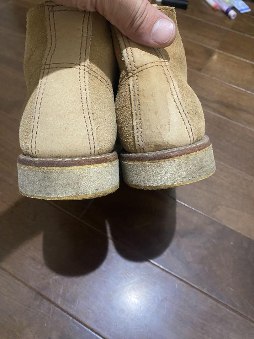 RED WING SHOES チャッカブーツ ベージュ Redwing レッドウイング ベージュ スエード チャッカブーツ 27cm
