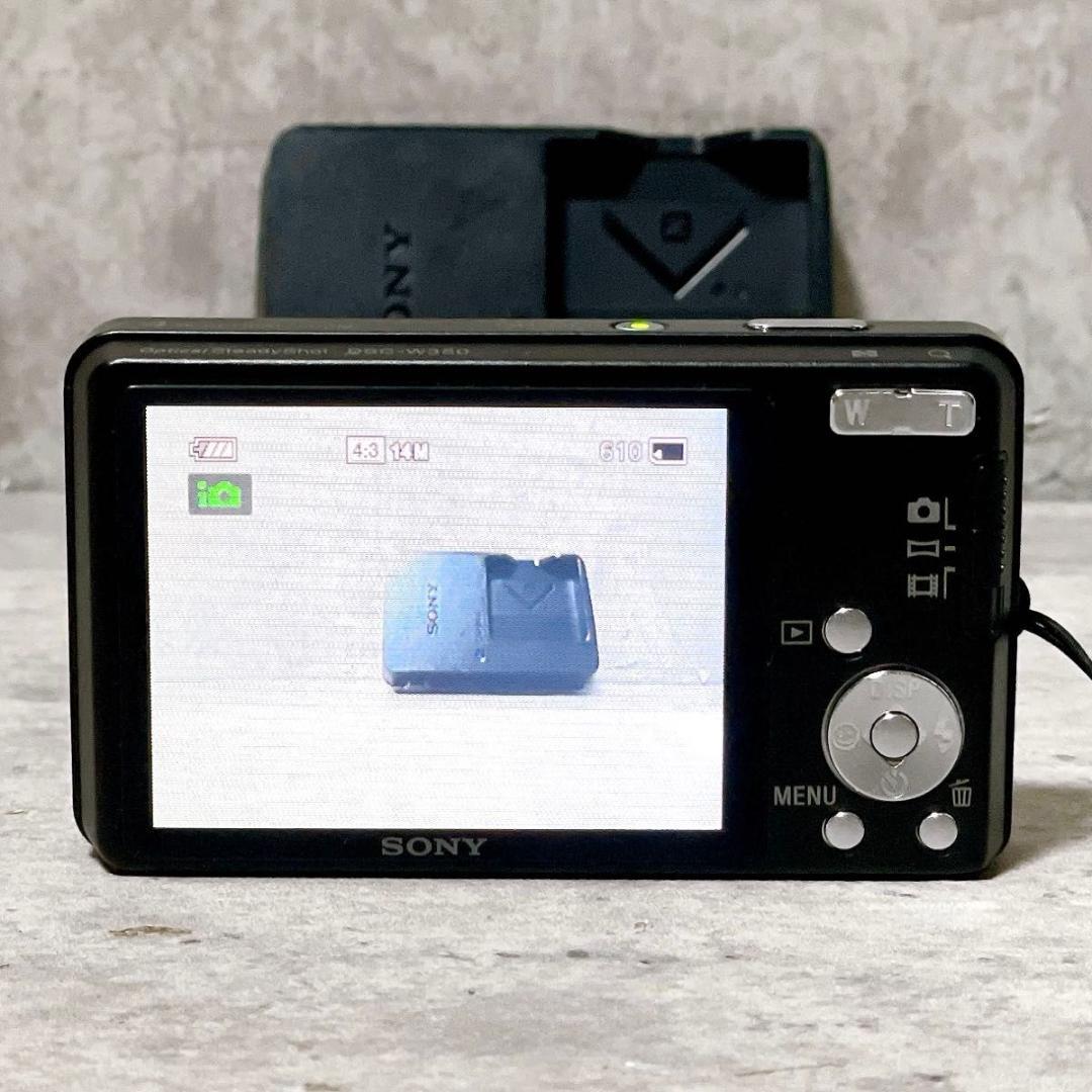 ソニー サイバーショット DSC-W350 コンデジ ブラック SDカード付き