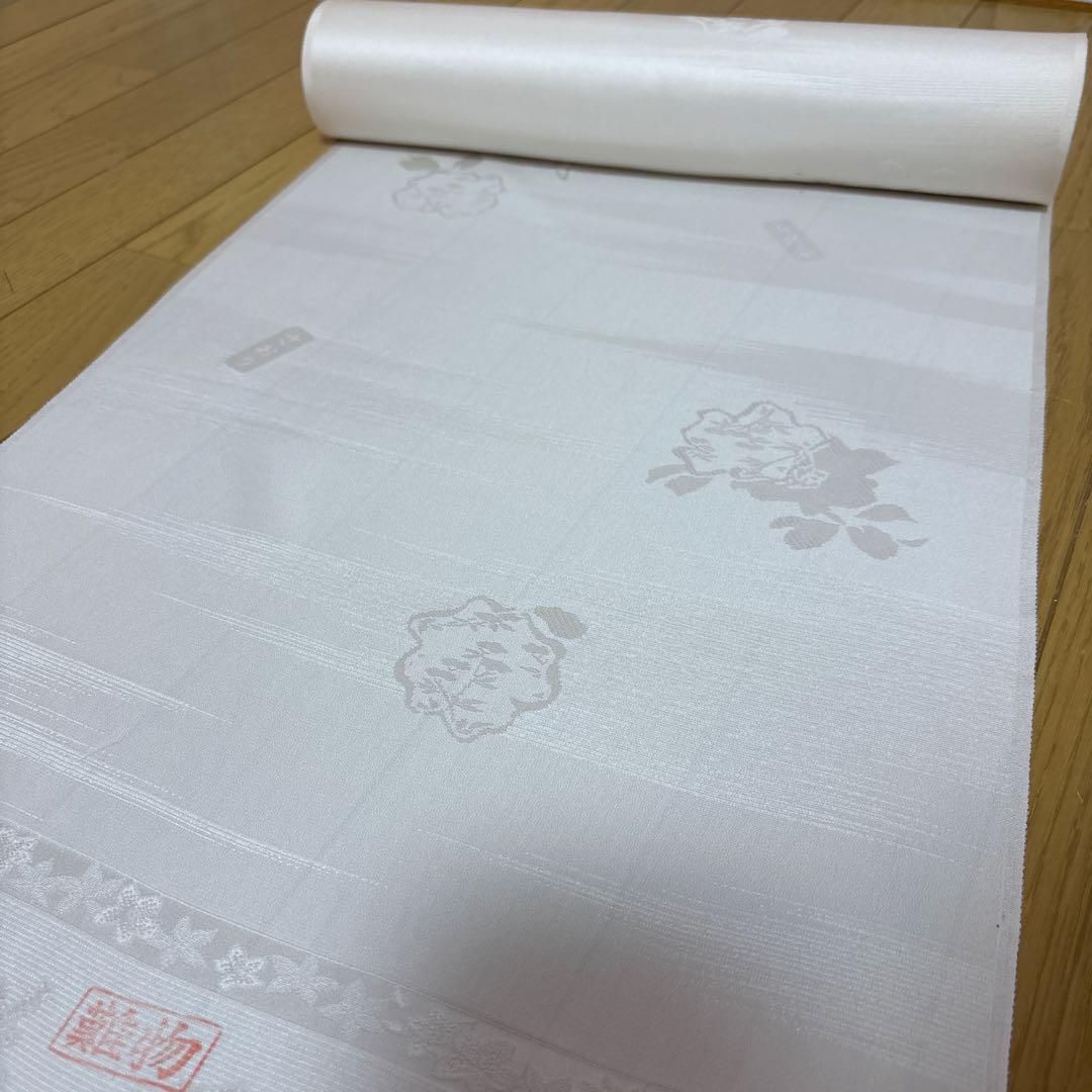 最高級 寿光織 丹後ちりめん 着物 反物 正絹 白 - メルカリ