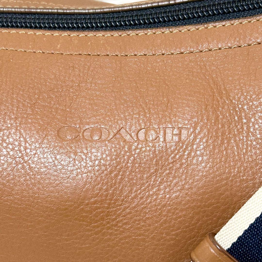 美品】コーチ ヘリテージ シボ革 レザー ショルダーバック