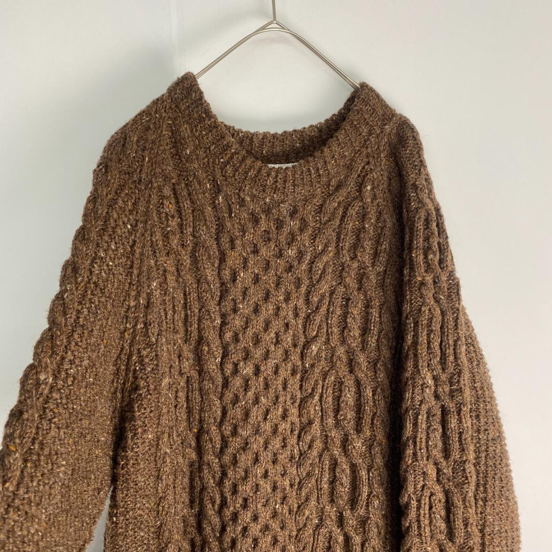 美品　インバーアラン　ニット　茶タグ INVERALLANE ウール100%