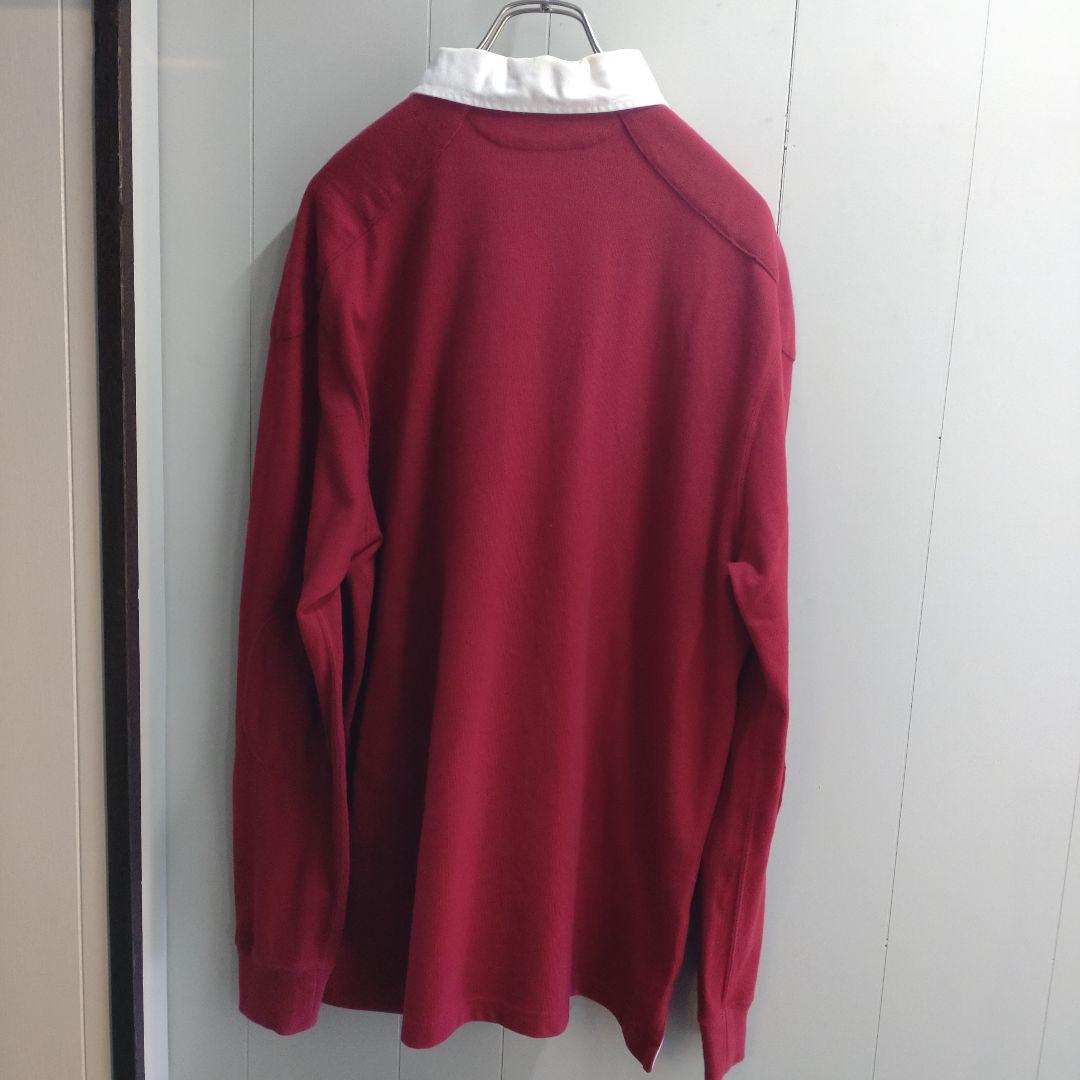 ポロバイラルフローレン 90’s US古着 ラガーシャツ エンジ XL