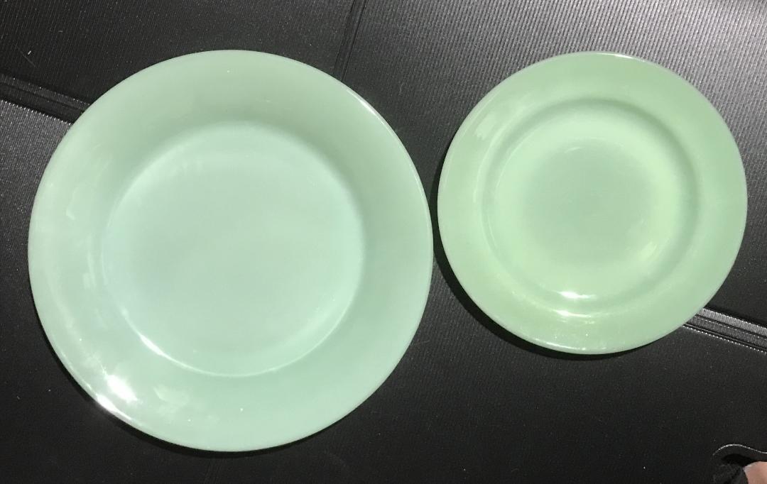 （美品）FK　ジェード　RW　デイナープレートとサラダプレート（初期刻印）セット