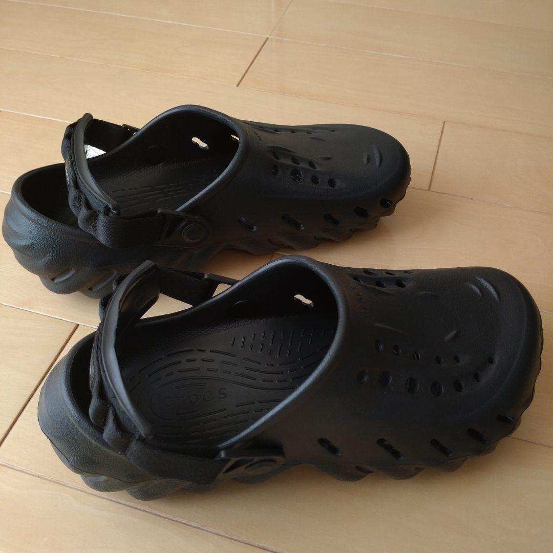 新品未使用　crocs　26cm クロックス　エコークロッグ　ブラック　黒