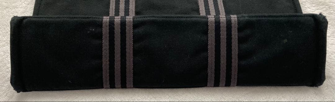 HERMES エルメス トートバッグ キャンバス 黒 HERMES エルメス トートバッグ キャンバス 黒