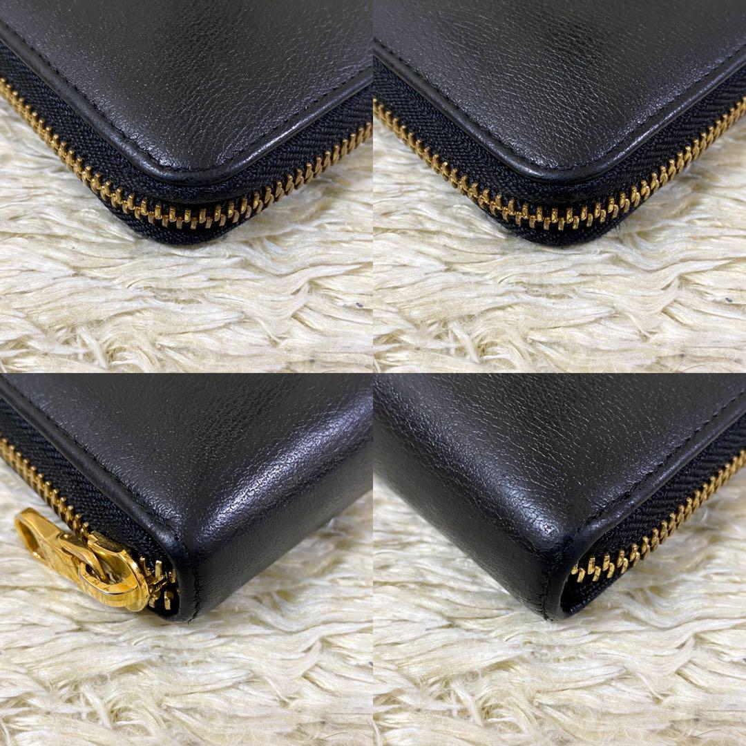 美品】ロエベ LOEWE 長財布 アナグラム ラウンドジップ