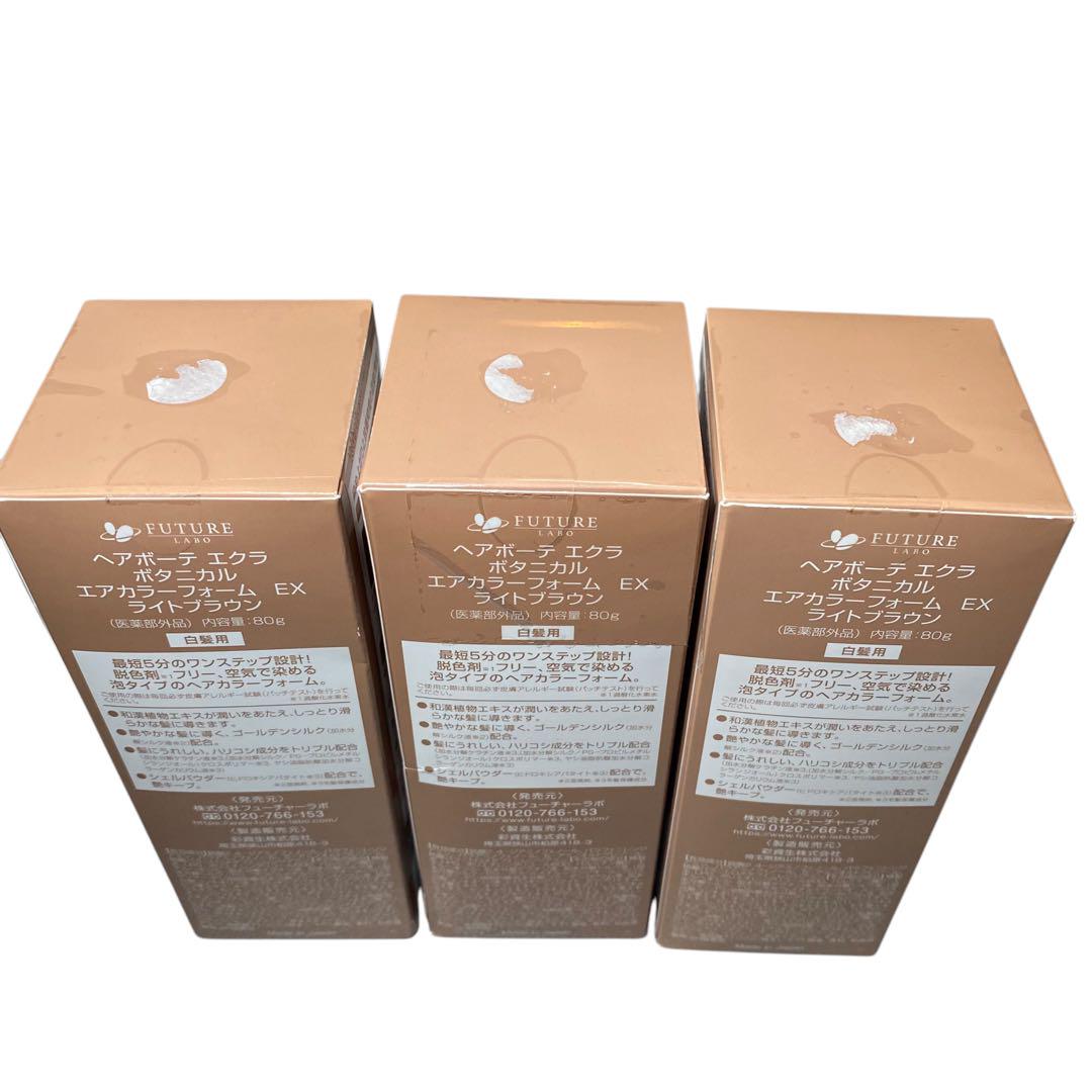 【新品未使用3本】ヘアボーテ エクラ ボタニカルエアーフォームEX