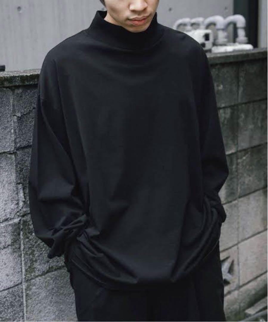 24aw コモリ　コットンジャージモックネックプルオーバー