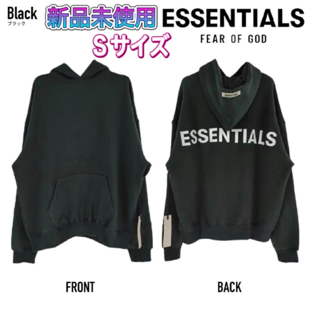 エッセンシャルズ 19SS リフレクター パーカー ブラック S