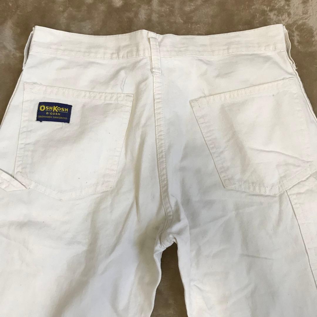 値下げ 80年代 オシュコシュ Oshkosh ペインターパンツ 生成り W30