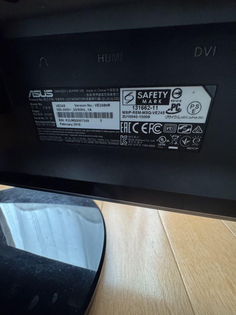 ASUS ゲーミングモニター 本体