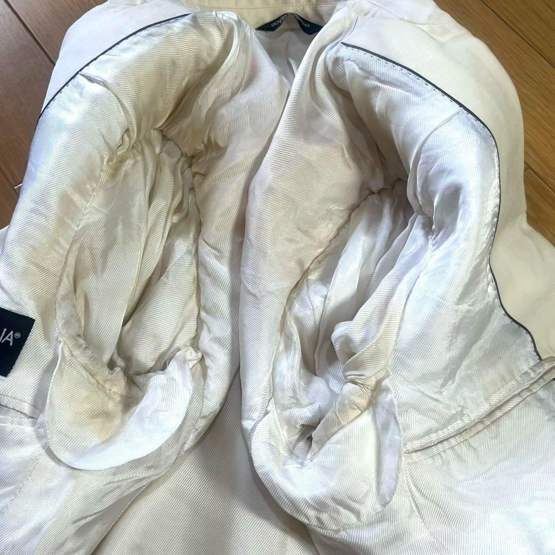 超希少 ドルチェ&ガッバーナ  スーツ セットアップ ウール 白  メンズ