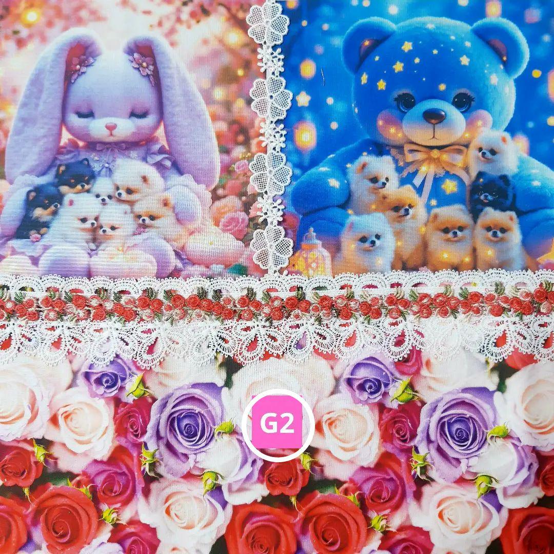 Guri様❤️オーダーページ③ポメラニアン両面Wパネルトート、バッグインバッグL