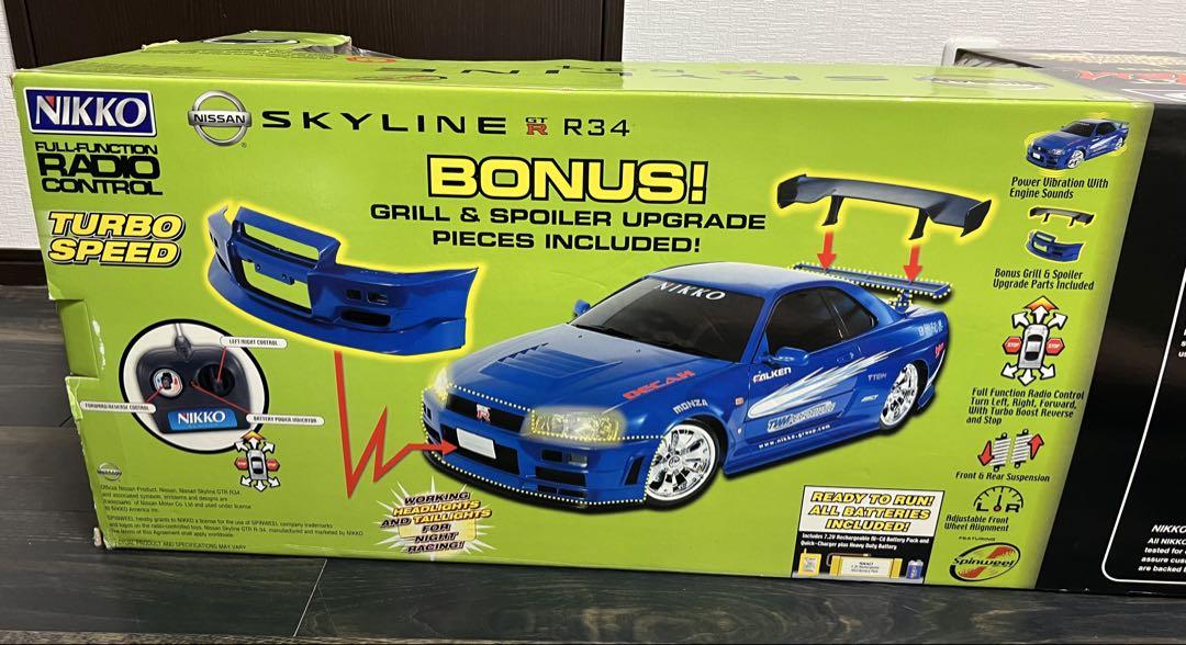 未使用SKYLINE GT-R R34 ラジコンカー1/5スケール スカイライン