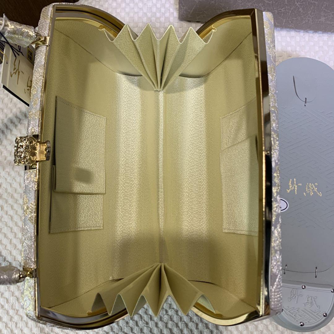 新品未使用 ！！特別セール！！京都 西陣 正絹 帯使用 利休バッグ　24129 京都 西陣織 正絹帯地 使用 利休バッグ 241225（中古】 すごい値