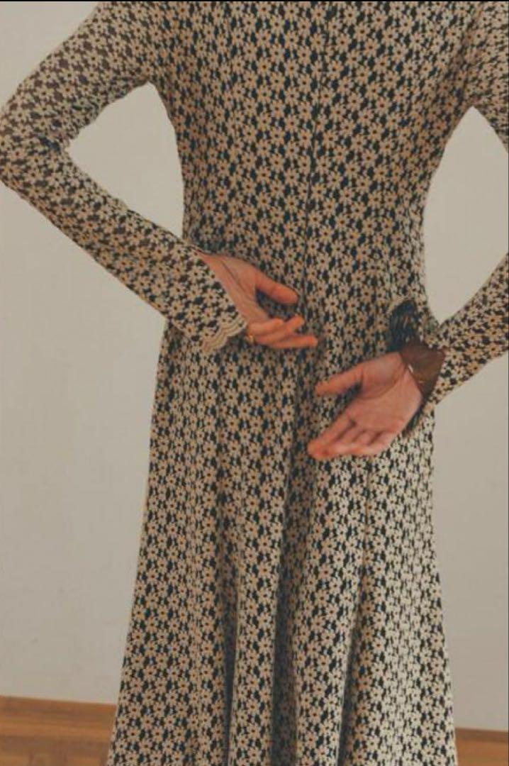 CLANE 3D Flower Lace One Piece ロングワンピース