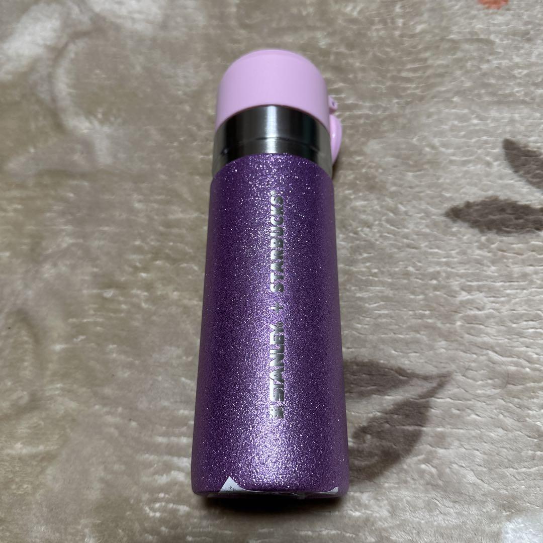 未使用品スターバックスSTANLEYグリッターパープル473ml