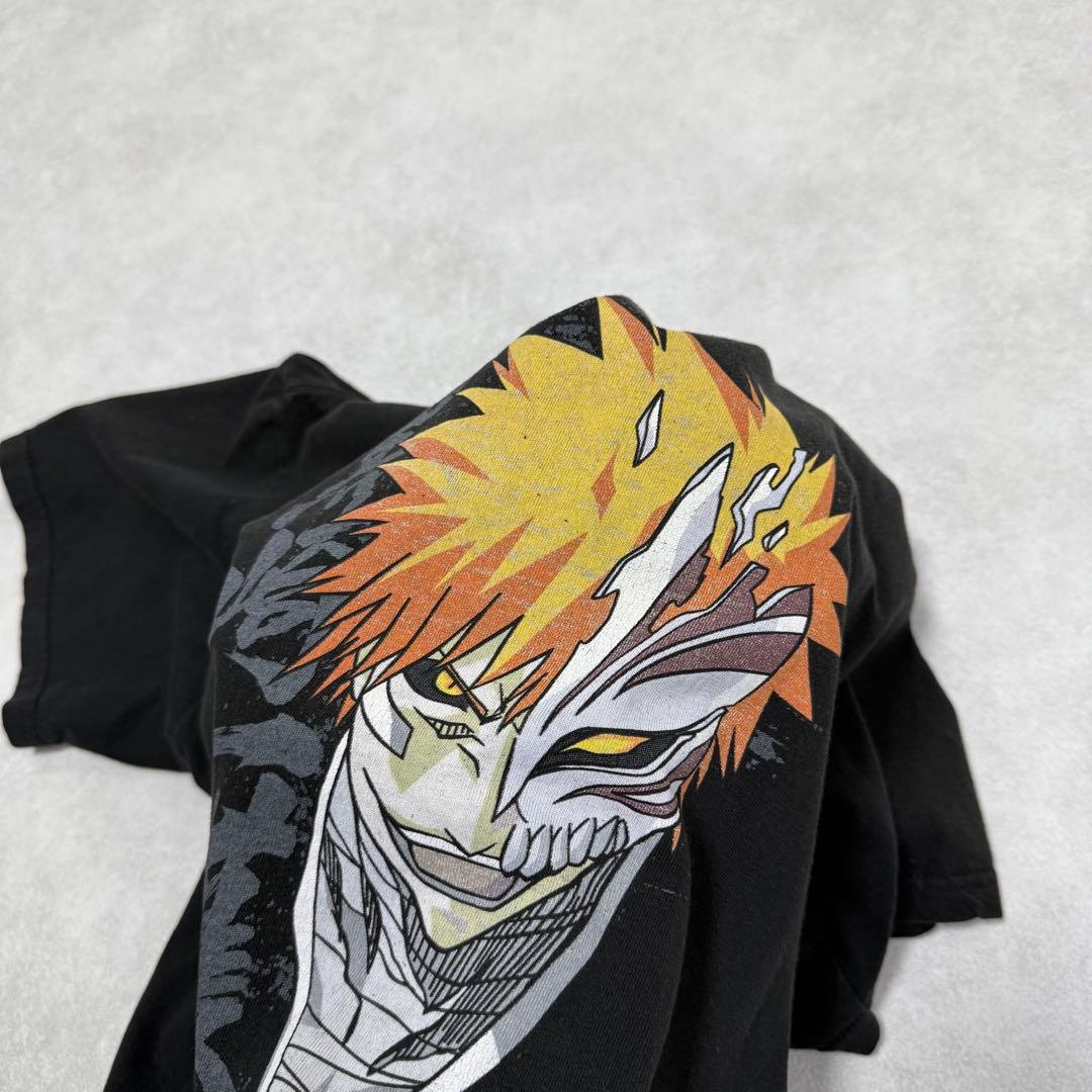 古着 00s ブリーチ 黒崎一護 ホロウ化 半袖 シャツ アニメ漫画 ブラック③