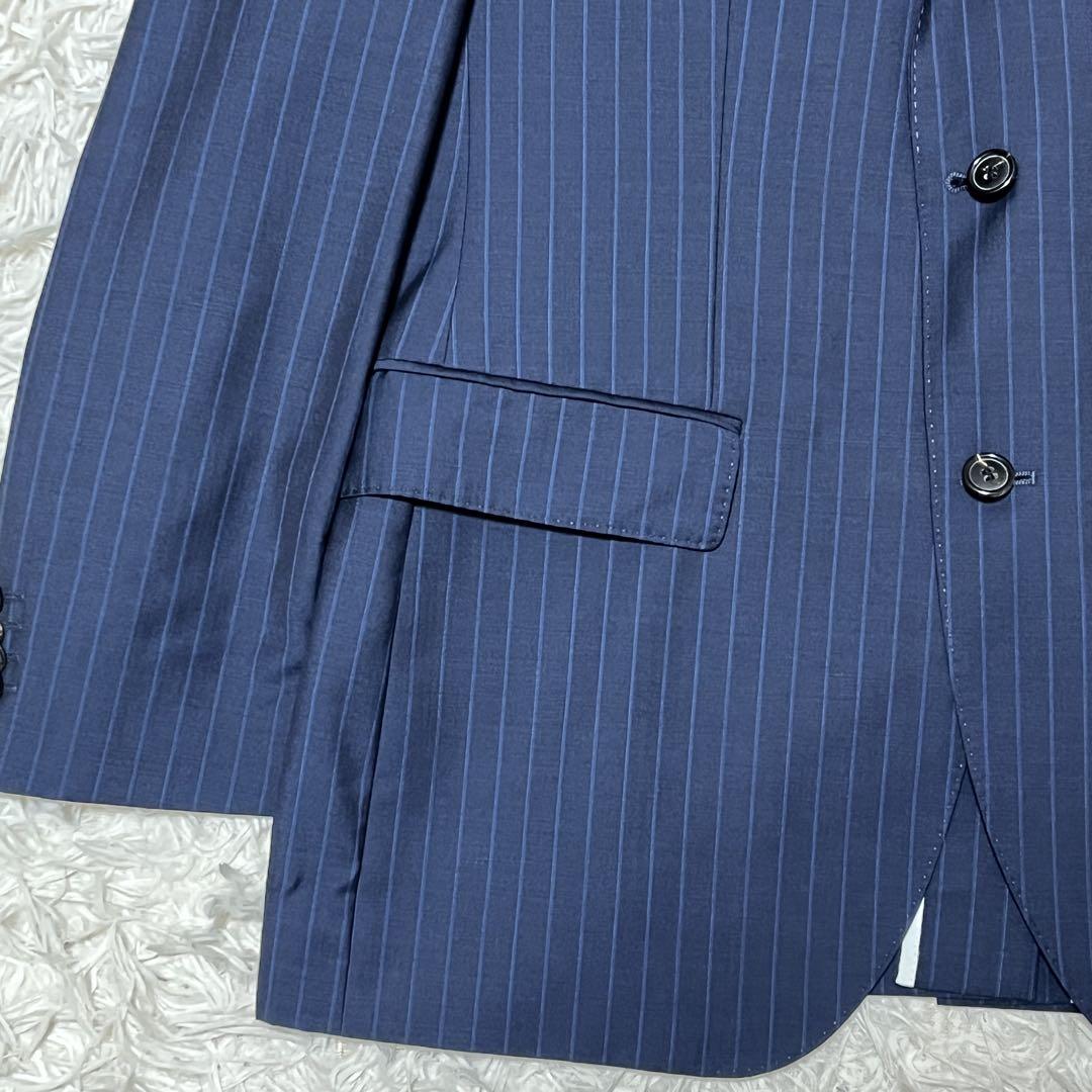 HUGO BOSS Zegna セットアップ スーツ ネイビー ストライプ