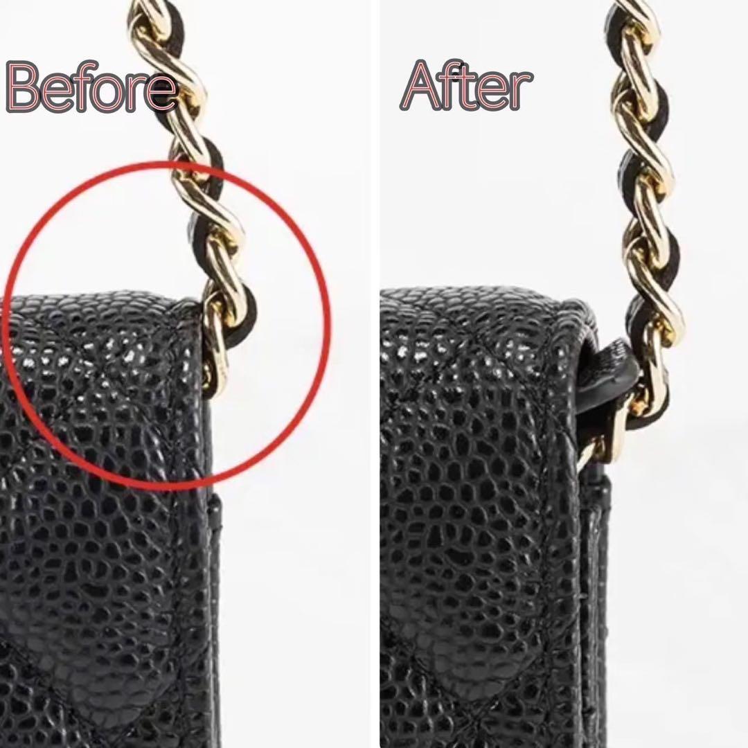 【 大感謝セール】 CHANEL チェーンウォレット 3点 ラムスキン プロテクター 保護 バッグ