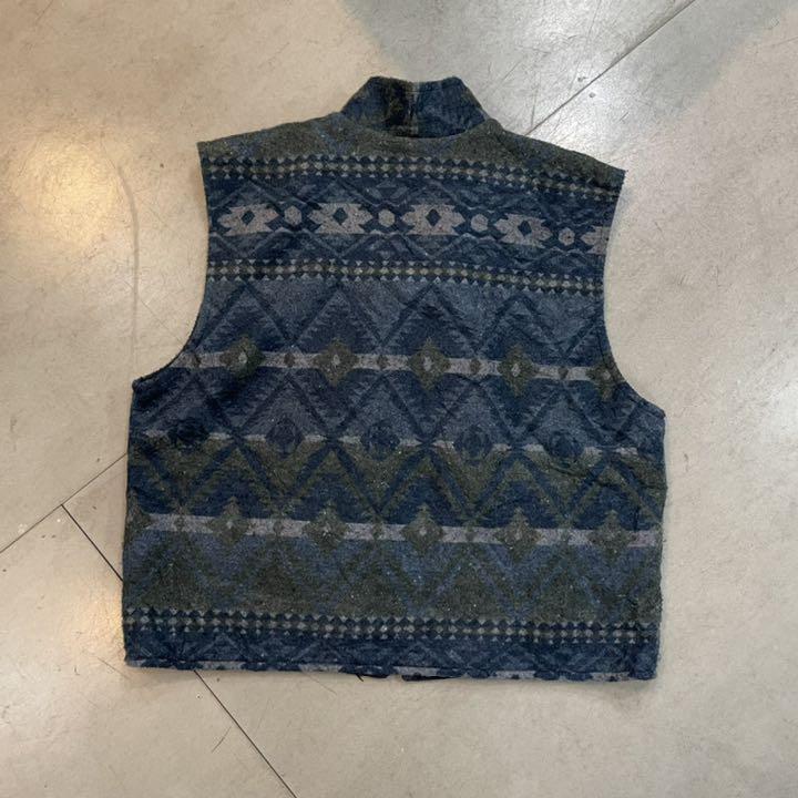 としても オルテガ柄ベスト アメカジ 古着 gUQKY-m19285658573 ネイティブ柄ショートベスト インディアンベスト きます