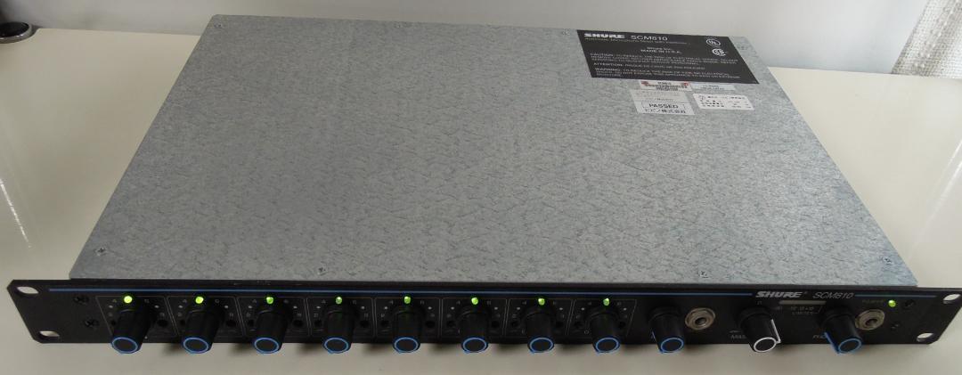 ◆SHURE SCM810◆8チャンネル◆マイクプリアンプ◆マイクロホンミキサー