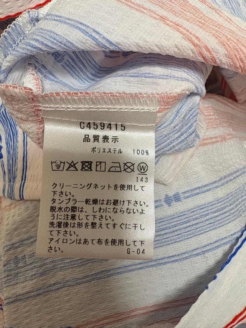 【新品未使用】PICONE CLUBストライプ 半袖ポロシャツ