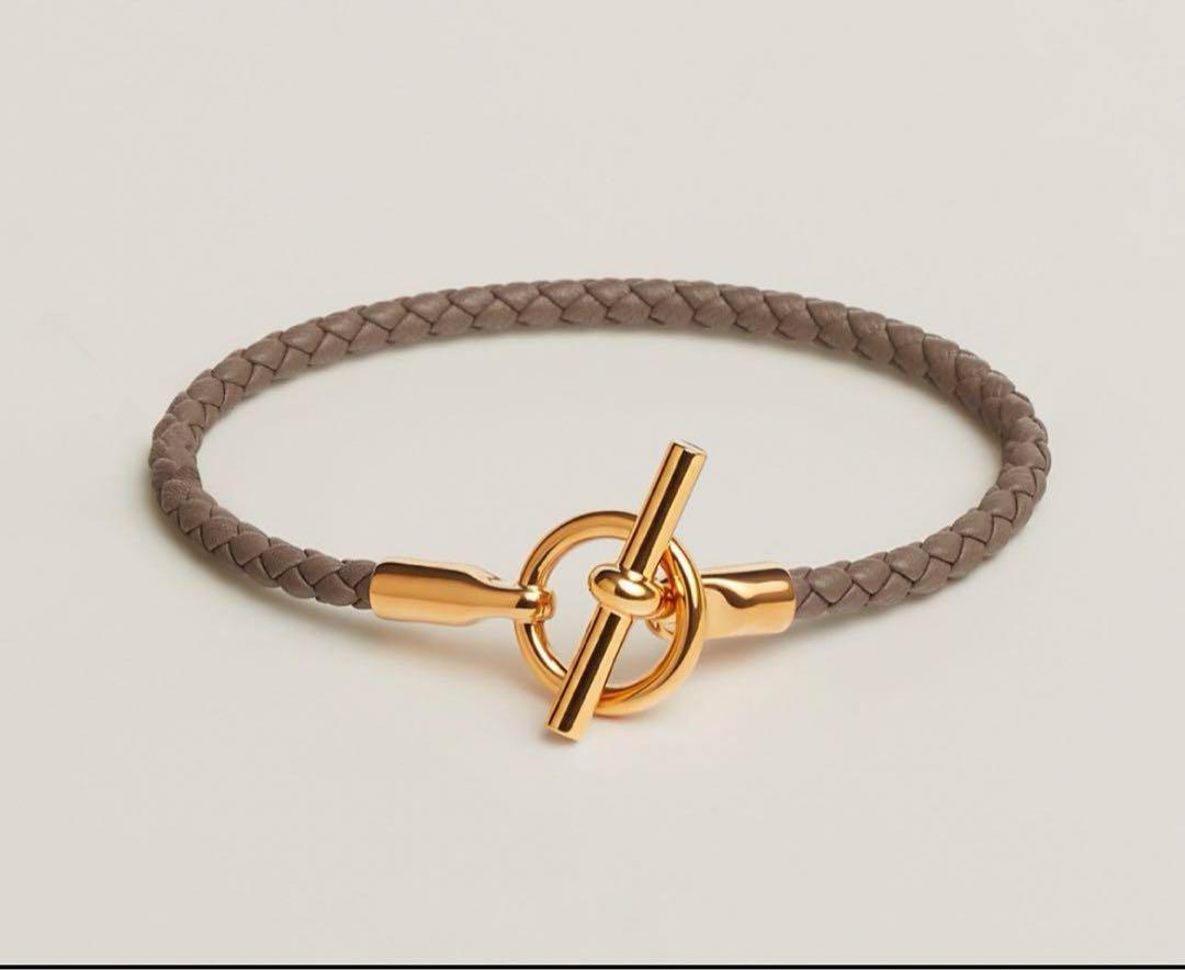 HERMES エルメス レザーブレスレット〈グレナン〉 画像1