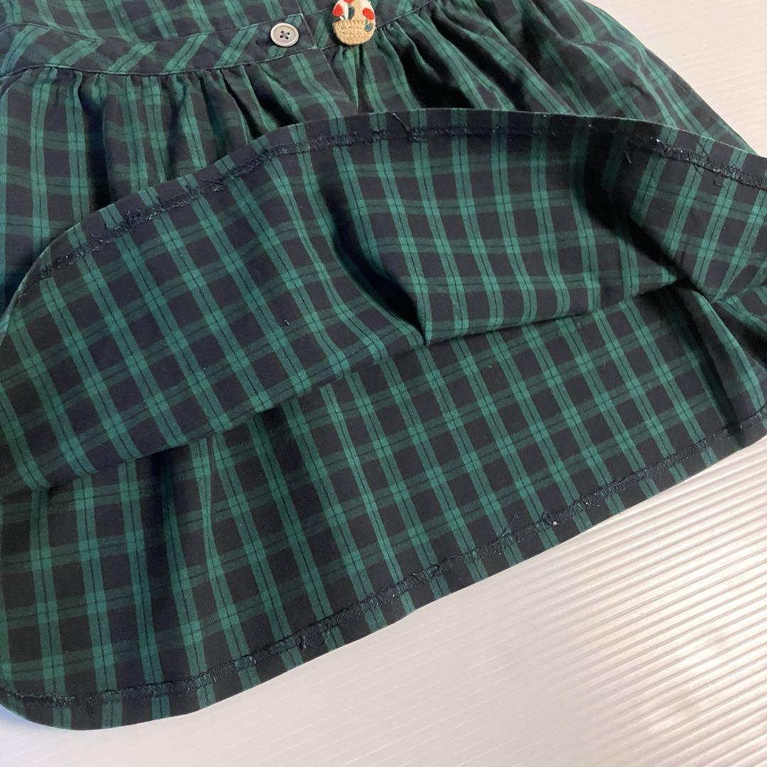 ⭐︎専用⭐︎ファミリア ジャンパースカート 青チェック柄