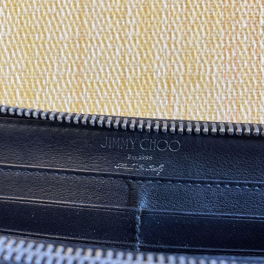 JIMMY CHOO スタッズ ブラック長財布