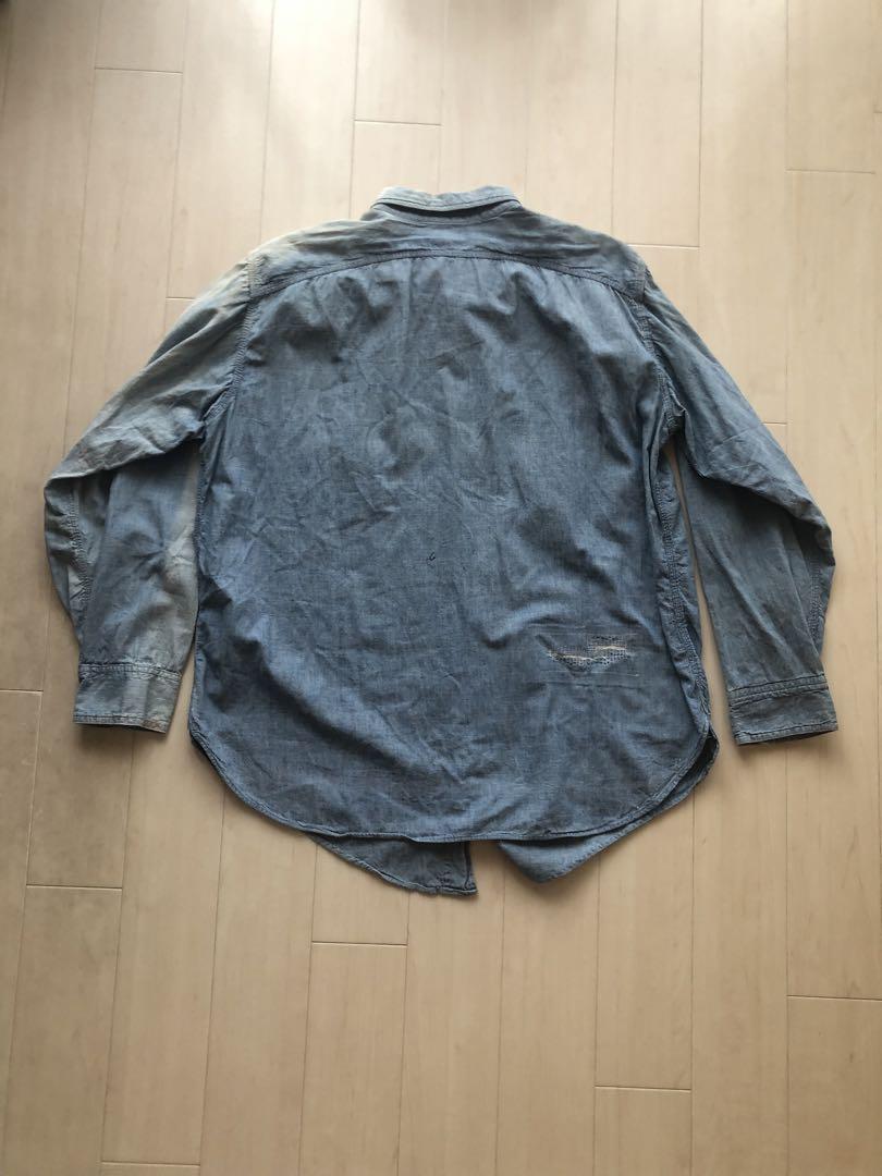 50s ビックヤンク　ガチャポケ　囚人　シャンブレーシャツ