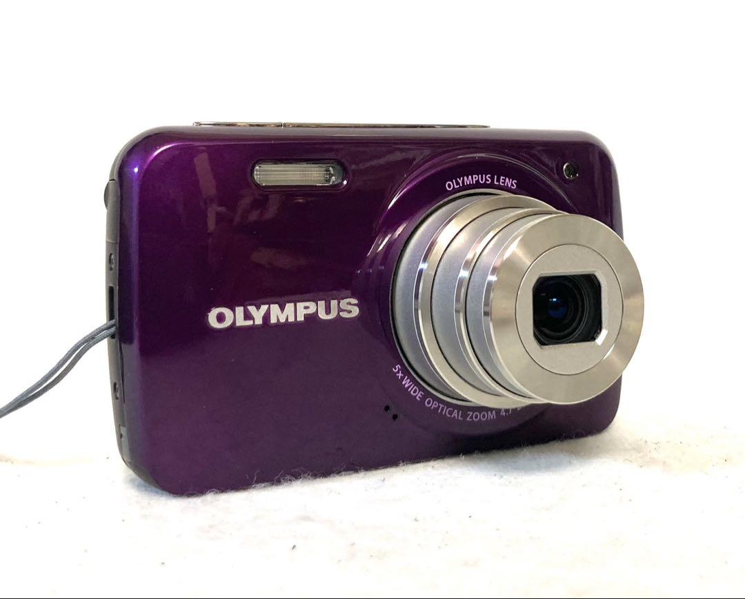 箱付き 動作品 美品 OLYMPUS VH-210 デジカメ パープル コンデジ 完動品 美品】OLYMPUS VH-210 コンデジ パープル 希少カラー
