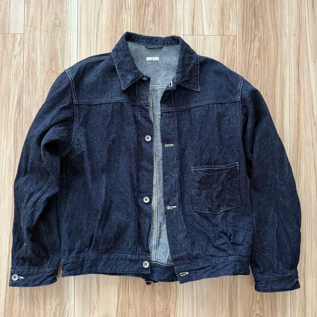 24SS コモリ COMOLI デニムジャケット NAVY サイズ 3L COMOLI