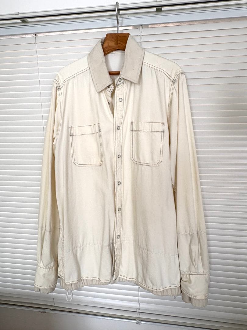sacai サカイ 19AW ブリーチ デニムシャツ レイヤードデザインLサイズL sacai
