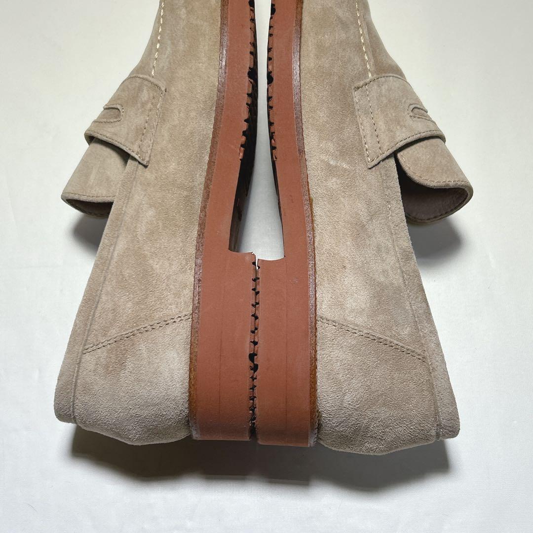 【美品】Hush Puppies コインローファー（25）スウェード　革靴