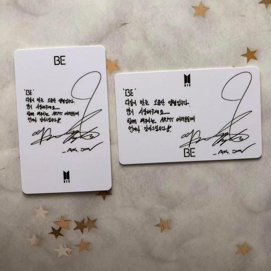 BTS BE 韓国 限定 未公開フォト ラキドロ JIMIN ジミン トレカ2枚