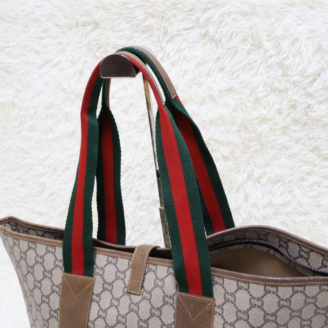 GUCCI トートバッグ　シェリーライン　金　金具　ゴールド