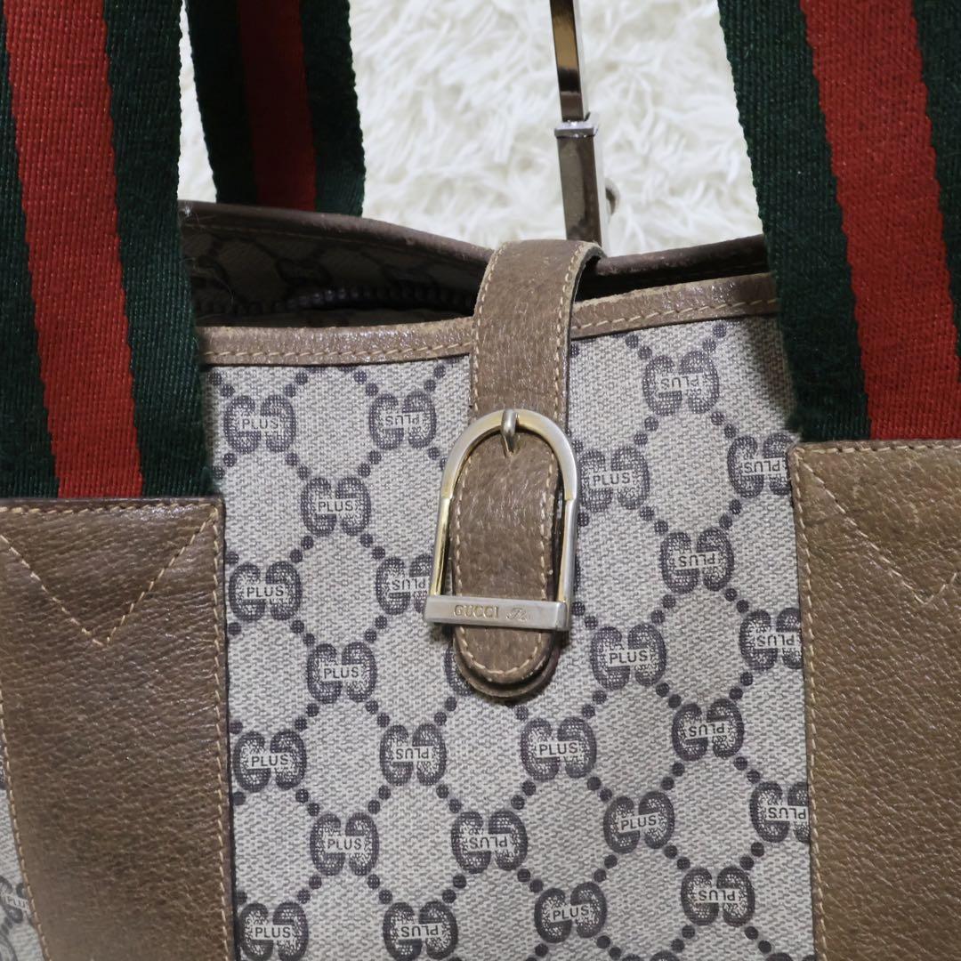GUCCI トートバッグ　シェリーライン　金　金具　ゴールド