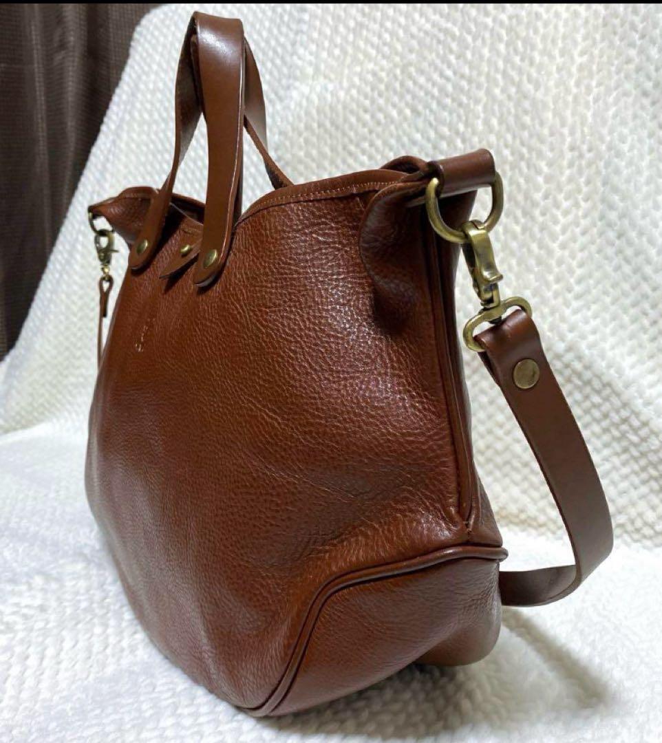 美品 CIVA チーバ レザー 三日月 トートバッグ ショルダーバッグ 2way